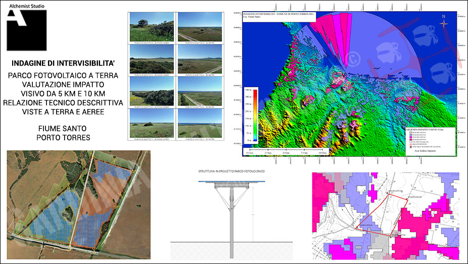 Mappe di intervisibilità - valutazione impatto visivo ambientale - Indagine di intervisibilità 5km e 10 km