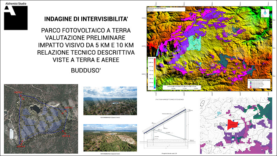 Mappe di intervisibilità - valutazione impatto visivo ambientale - Indagine di intervisibilità 5km e 10 km
