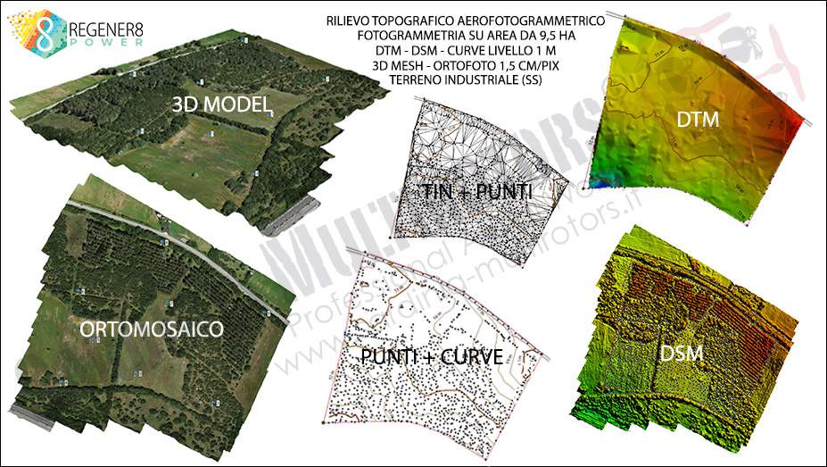 Rilievo topografico e Aerofotogrammetrico - Fotovoltaico